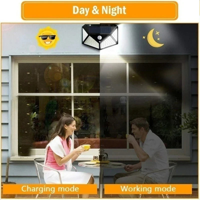 1/2/4Pcs Solar Wall Lights with Motion Sensor – Bright Outdoor LED Lighting for Garden