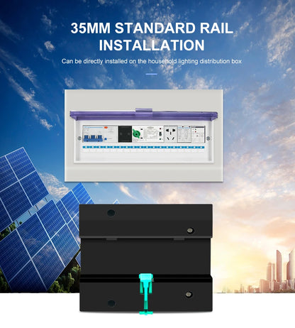 TOMZN Single Phase Din Rail ATS for PV inverter Dual Power Automatic Transfer Selector Switches Uninterrupted 2P 63A 100A 125A
