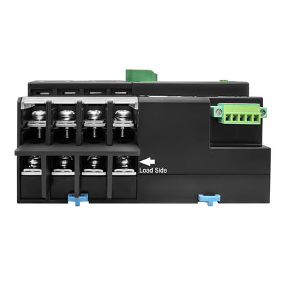 TOMZN Din Rail 2P 3P 4P 63A 100A 125A 230V Dual Power Automatic Transfer Electrical Selector Switch Uninterrupted TOQ7