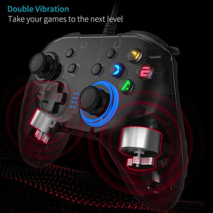 Wired Gaming Controller Joystick Gamepad with Dual-Vibration - Best Electrical Accessories