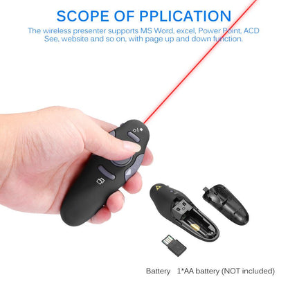 Wireless Presenter with Red Laser Pointers Pen USB - Best Electrical Accessories