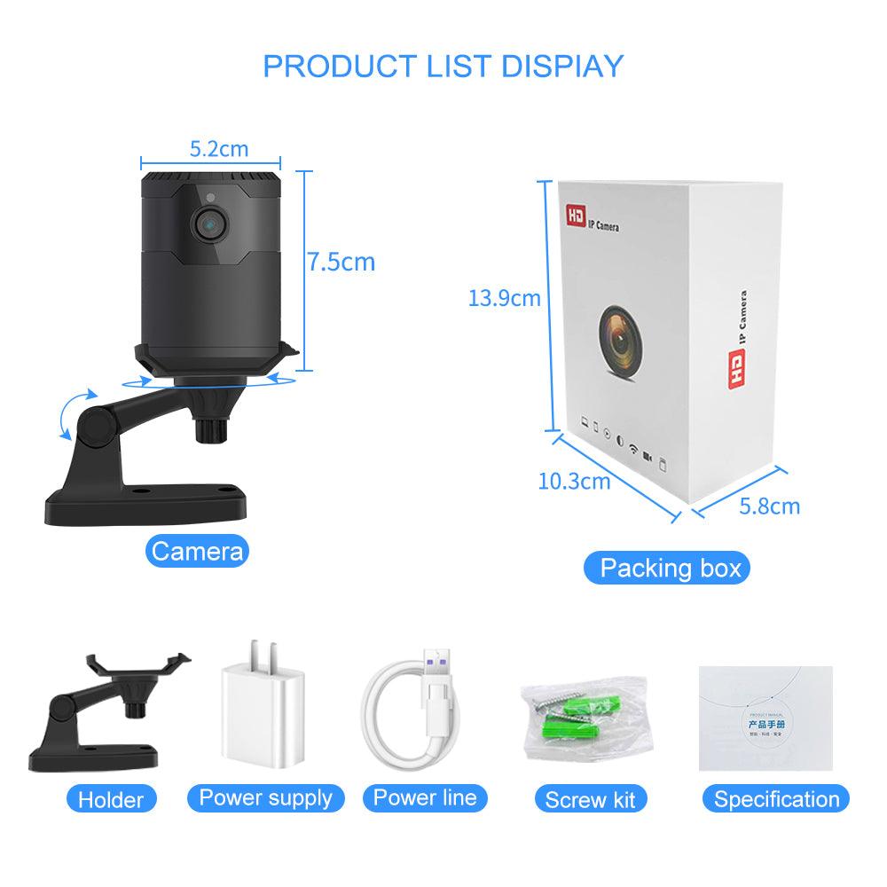 HD 2MP 1080P Wireless Mini Wifi Camera Night Vision Ip Camera - Best Electrical Accessories