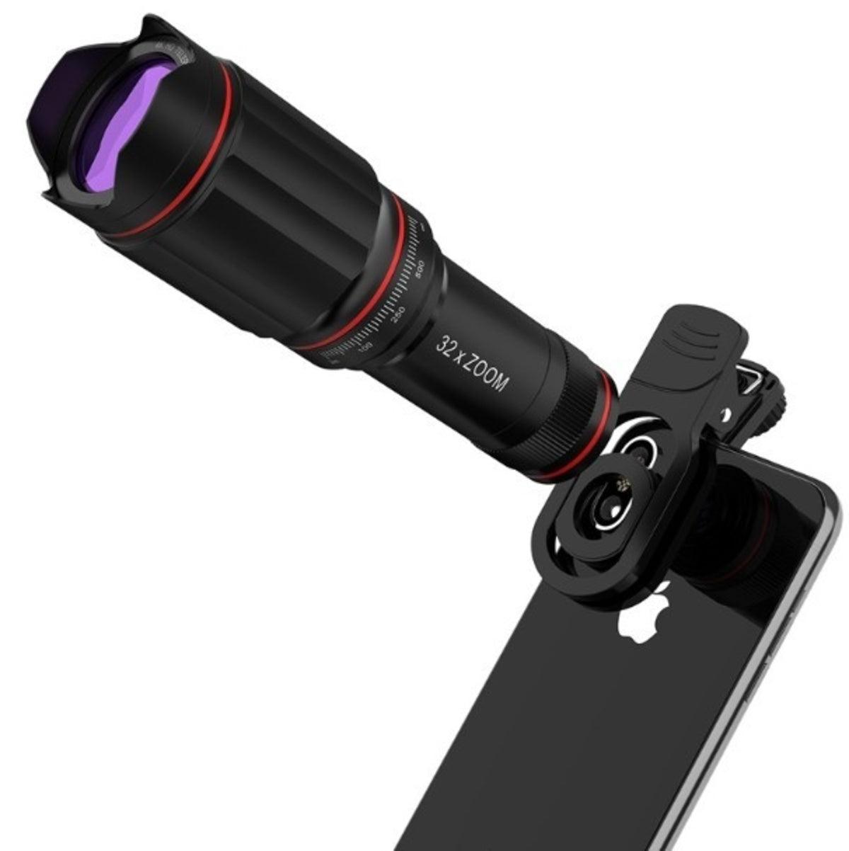 Ultra Crystal HD 32x Zoom Telescope Mobile Phone Camera Lens Set - Best Electrical Accessories