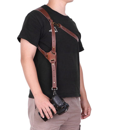 Genuine Leather Camera Shoulder Strap Adjustable - Best Electrical Accessories