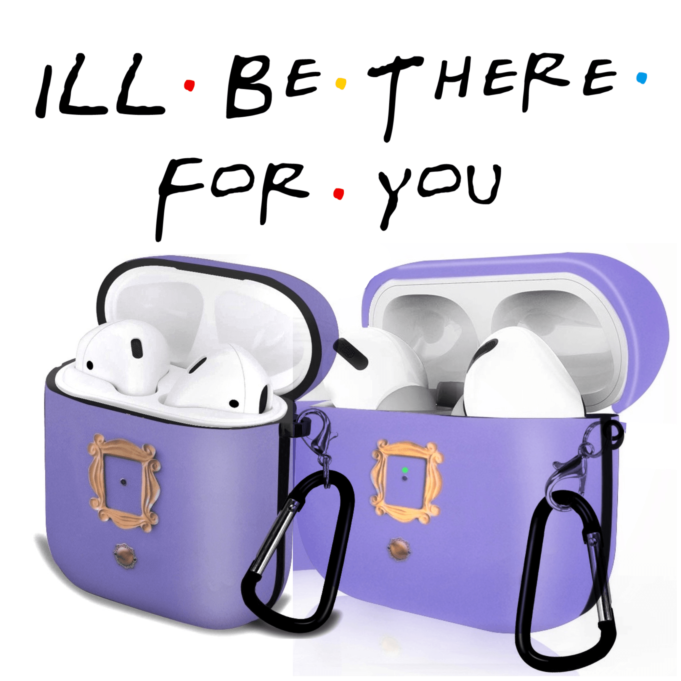 Friends Purple Door Gold Apple AirPods Pro / Pro 2 Case - Best Electrical Accessories