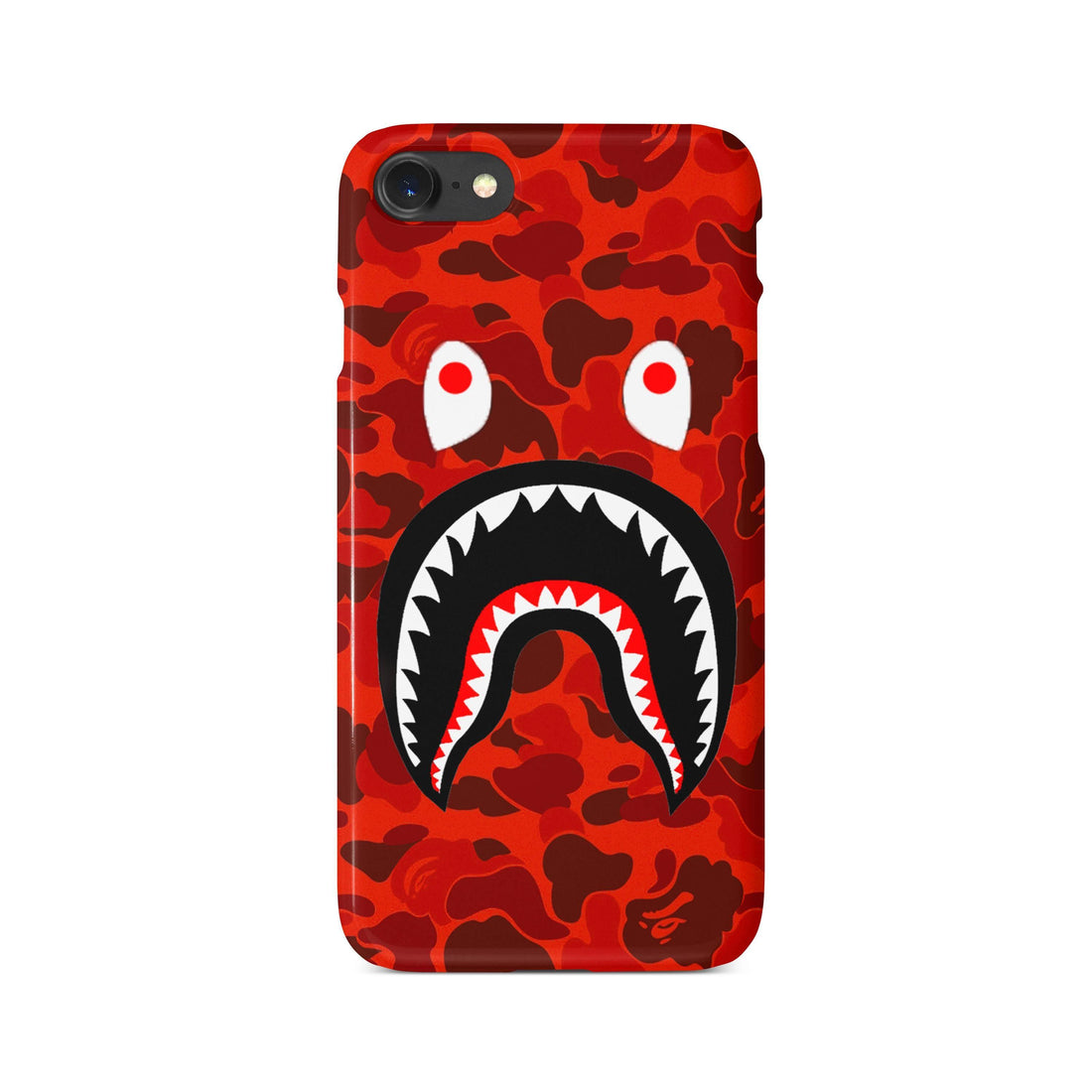 Red Camo Shark Mouth iPhone Case - Best Electrical Accessories