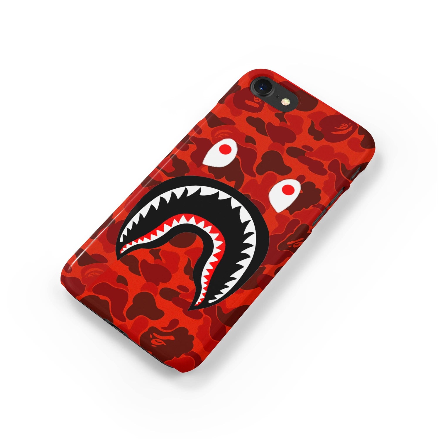 Red Camo Shark Mouth iPhone Case - Best Electrical Accessories