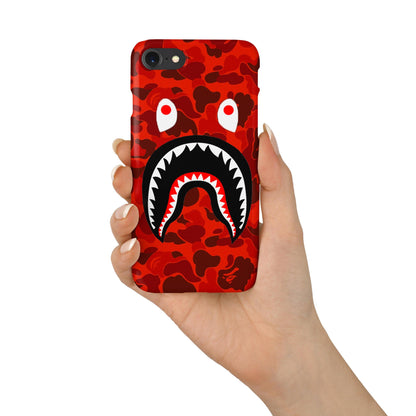 Red Camo Shark Mouth iPhone Case - Best Electrical Accessories