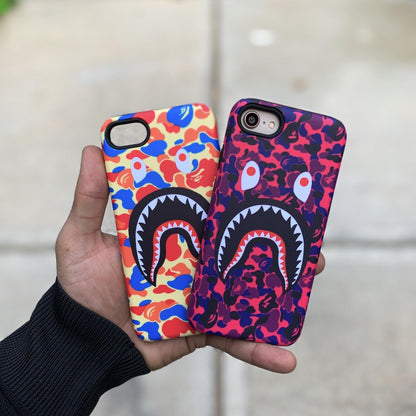 Red Camo Shark Mouth iPhone Case - Best Electrical Accessories