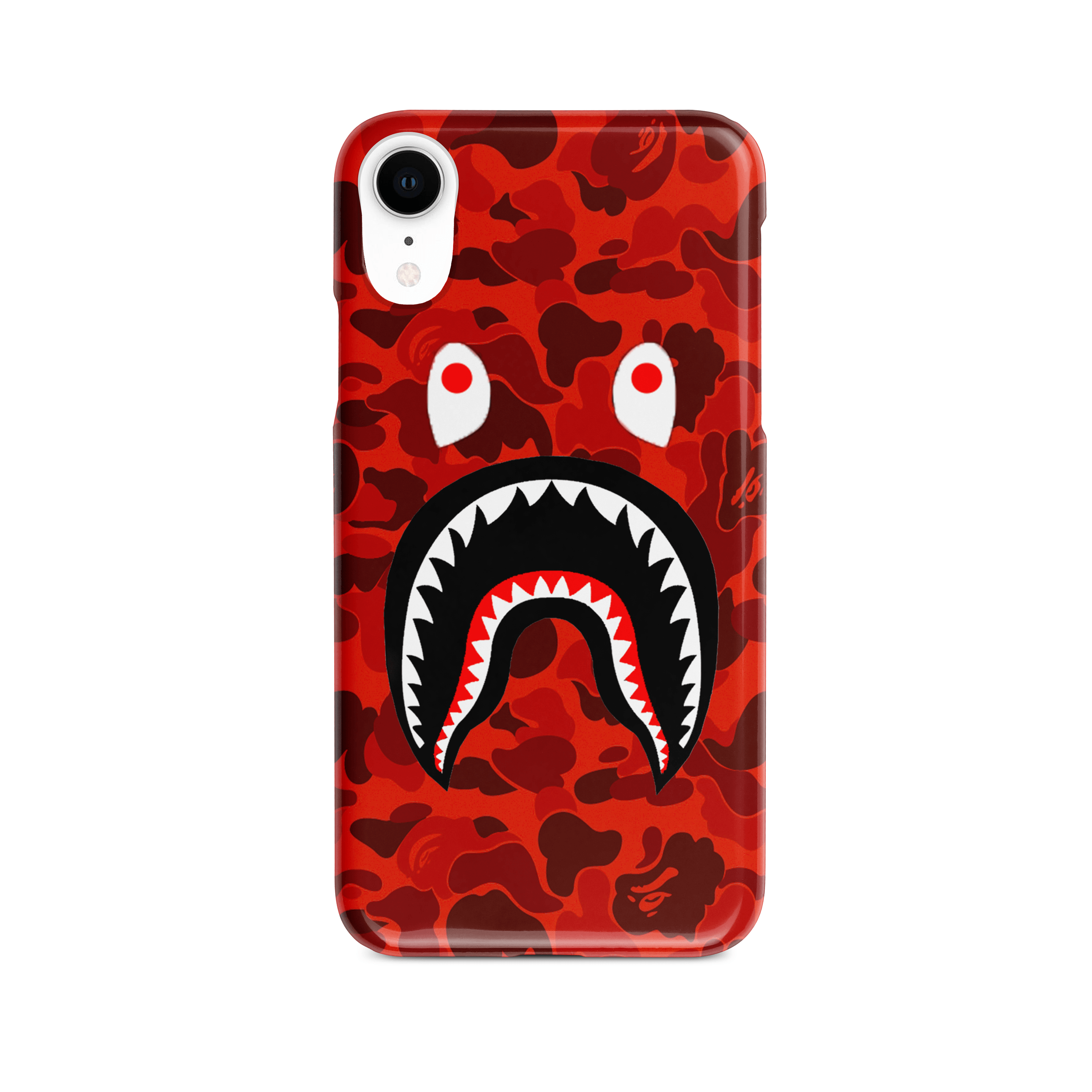 Red Camo Shark Mouth iPhone Case - Best Electrical Accessories