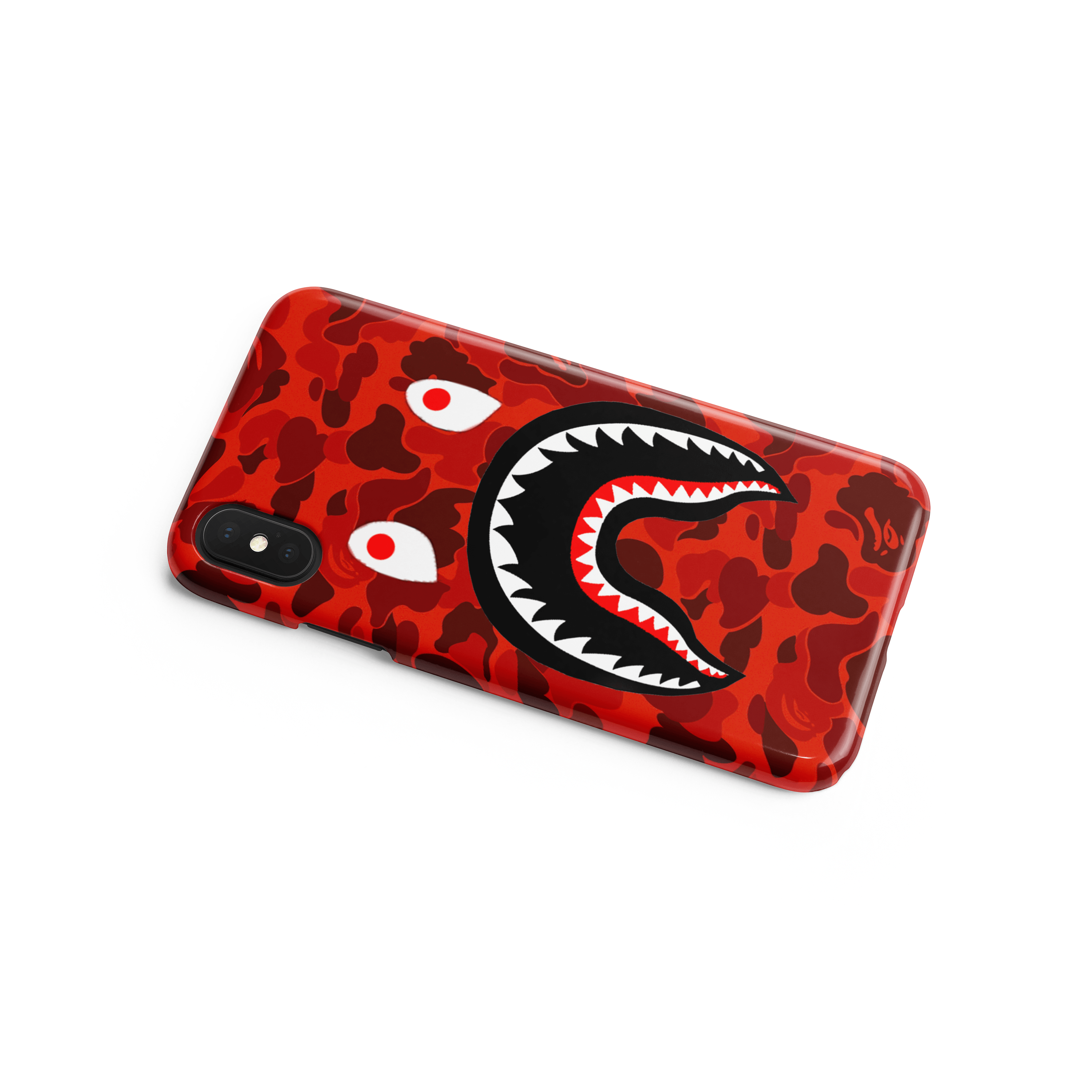 Red Camo Shark Mouth iPhone Case - Best Electrical Accessories