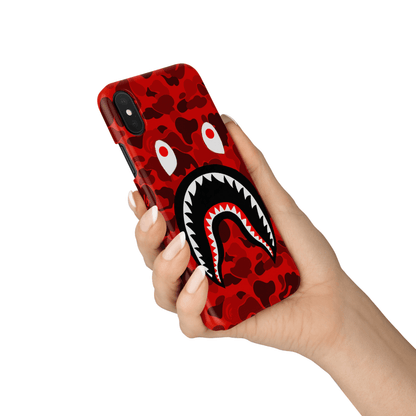 Red Camo Shark Mouth iPhone Case - Best Electrical Accessories