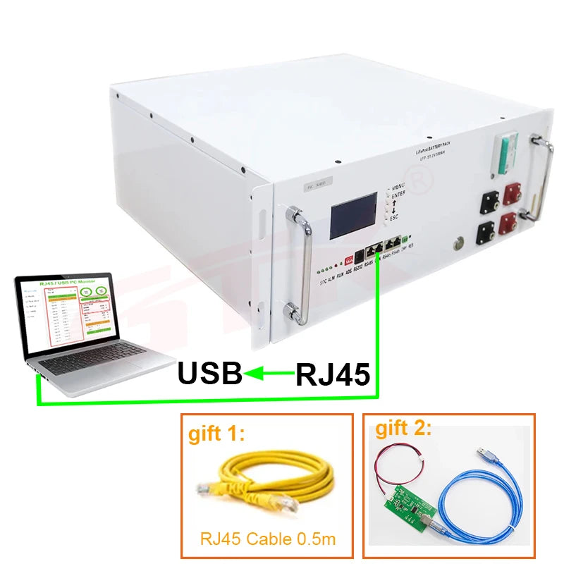 51.2V Lifepo4 Battery with RS485 CAN RS232 - Best Electrical Accessories