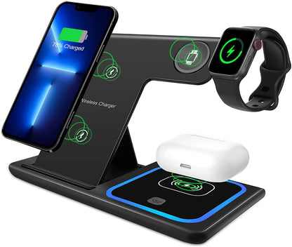 Foldable Wireless Charger 3 in 1, for iPhone, Watch and AirPods - Best Electrical Accessories